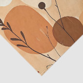 Papier Mousseline Chic Floral Chaud Mandala Rustique Automne (Détail)