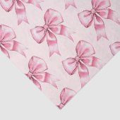 Papier Mousseline Chic Girl Rose Bows Anniversaire (Détail)