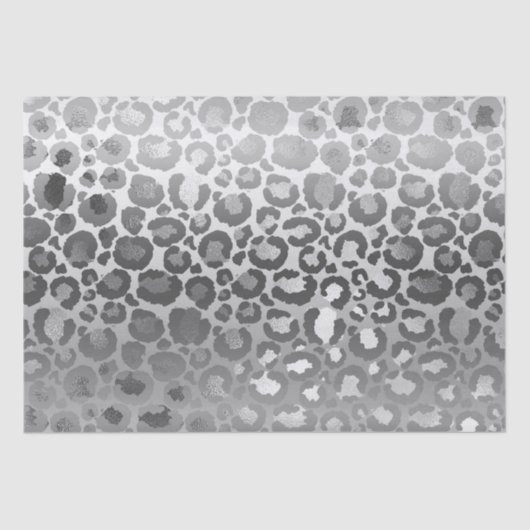 Papier Mousseline Chic Glitz Silver Glam Leopard (Recto)