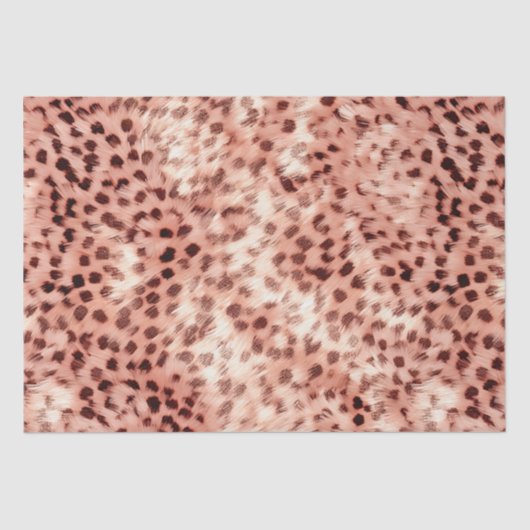 Papier Mousseline Chic Joli Rose Gold Leopard (Recto)