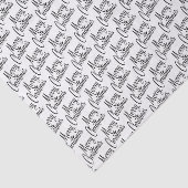 Papier Mousseline Chic Joyeux voeux de Noël sur blanc (Détail)