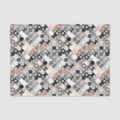 Papier Mousseline Chic Mauve Taupe Cercles gris-beige Motif (Recto)