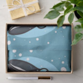 Papier Mousseline Chic Penguin Icy Blue (Cadeau)