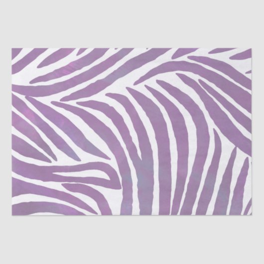 Papier Mousseline Chic Purple Zebra Stripes (Recto)