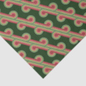 Papier Mousseline Chic Retro Funky Abstrait Waves Art Motif (Détail)