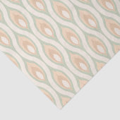 Papier Mousseline Chic Retro Funky Abstrait Waves Art Motif (Détail)