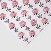 Papier Mousseline Chic Romantique Vintage rose Peony Flower (Détail)