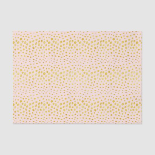 Papier Mousseline Chic rose faux or parties scintillant cheetah impr (Recto)