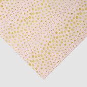 Papier Mousseline Chic rose faux or parties scintillant cheetah impr (Détail)