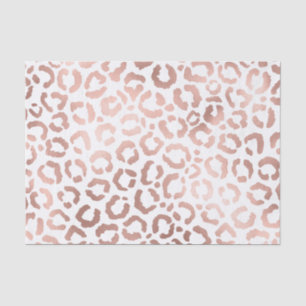 Papier Mousseline Chic Rose Gold Leopard Cheetah Poster de animal