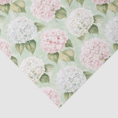 Papier Mousseline Chic rose romantique Bleu Blanc Floral Mariage (Détail)