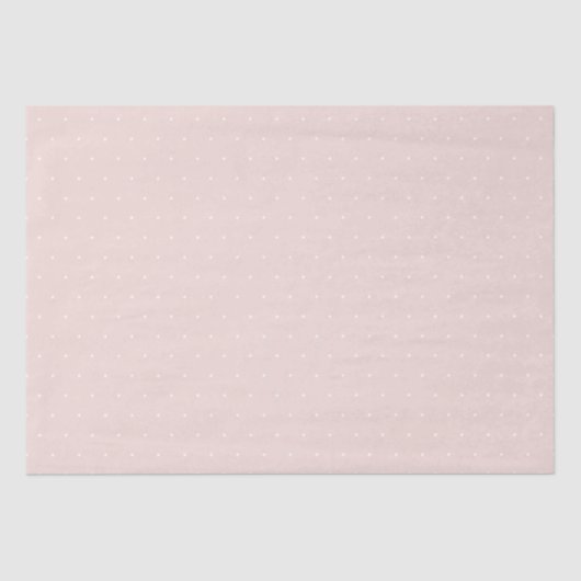 Papier Mousseline Chic rose roux minuscule pois motif mignon girly (Recto)