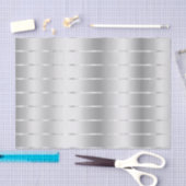 Papier Mousseline Chic Ruban Argenté Baby Shower (Artisanat)