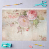 Papier Mousseline Chic shabby chic blush anglais éphemera rose (Artisanat)