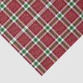 Papier Mousseline Chic Sparkly Plaid Christmas  (Détail)