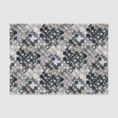 Papier Mousseline Chic Taupe Beige gris noir Cercles Brown Motif (Recto)