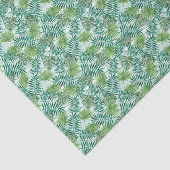 Papier Mousseline Chic Tropical Green Palm Tree Feuille Foliage Art (Détail)