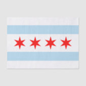 Papier Mousseline Chicago tissue paper, Chicago Flag tissue paper (Recto)