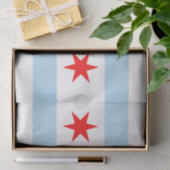 Papier Mousseline Chicago tissue paper, Chicago Flag tissue paper (Cadeau)