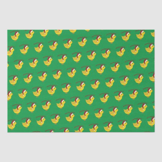 Papier Mousseline Chick de Noël (Recto)