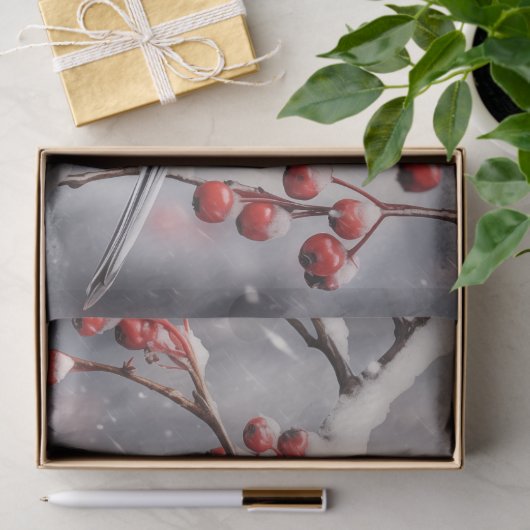 Papier Mousseline Chickadees (Cadeau)