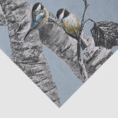 Papier Mousseline Chickadees edit (Détail)