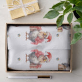 Papier Mousseline Chicken amusant Noël Vacances Shoppers Blanc (Cadeau)