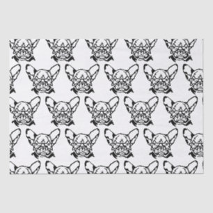 Papier Mousseline Chien à tête basse Rockstar Français