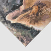 PAPIER MOUSSELINE CHIEN ALLEMAND SHEPHERD (Détail)