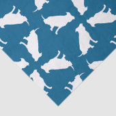 Papier Mousseline Chien Baby shower Pit Pitbull Blue Boy (Détail)