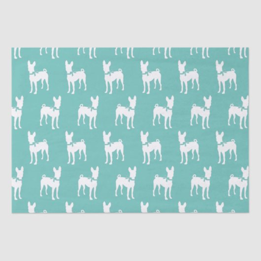 Papier Mousseline Chien Basenji Chien Chien Puppy (Recto)