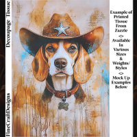 Chien Beagle Wild West avec Chapeau de Cowboy EY4