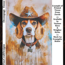 Chien Beagle Wild West avec Chapeau de Cowboy EY4 