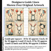 Papier Mousseline Chien, Chat, Souris et Bunny DS1B Whimsical