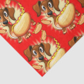 Papier Mousseline Chien chaud Dachshund (Détail)