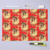 Papier Mousseline Chien chaud Dachshund (Artisanat)