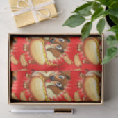Papier Mousseline Chien chaud Dachshund (Cadeau)