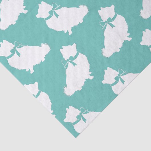 Papier Mousseline Chien Chien Chien Poméranie (Détail)