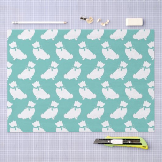 Papier Mousseline Chien Chien Chien Poméranie (Artisanat)