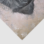 Papier Mousseline Chien chiot Affenpinscher (Détail)
