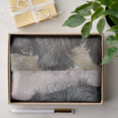 Papier Mousseline Chien chiot Affenpinscher (Cadeau)