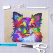 Papier Mousseline Chien couleur Amoureux des chiens Chihuahua (Artisanat)