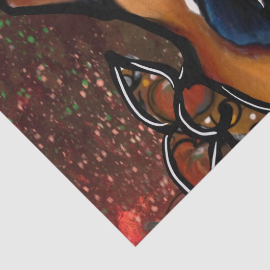 Papier Mousseline Chien de boîte (Détail)