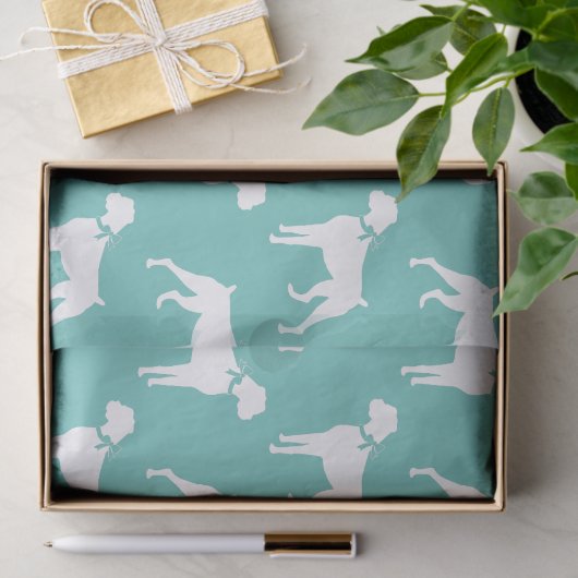 Papier Mousseline Chien de boîte Chien chiot (Cadeau)