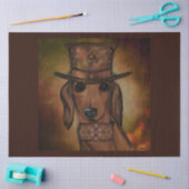 PAPIER MOUSSELINE CHIEN DE CHIEN ROUGE (Artisanat)