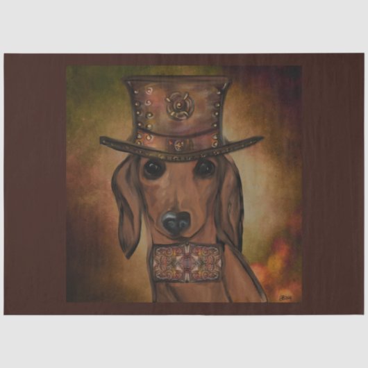 PAPIER MOUSSELINE CHIEN DE CHIEN ROUGE (Recto)