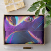 Papier Mousseline Chien de dachshund de néon futuriste (Cadeau)