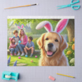 Papier Mousseline Chien de famille de Pâques (Artisanat)