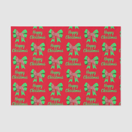 Papier Mousseline Chien de Noël afghan et mât vert (Recto)