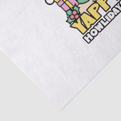 Papier Mousseline Chien de Noël mignon - Yappy Howlidays (Détail)